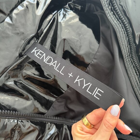 Kendall + Kylie Black Puffer Jacket Parka (like new!) - Picture 2 of 10